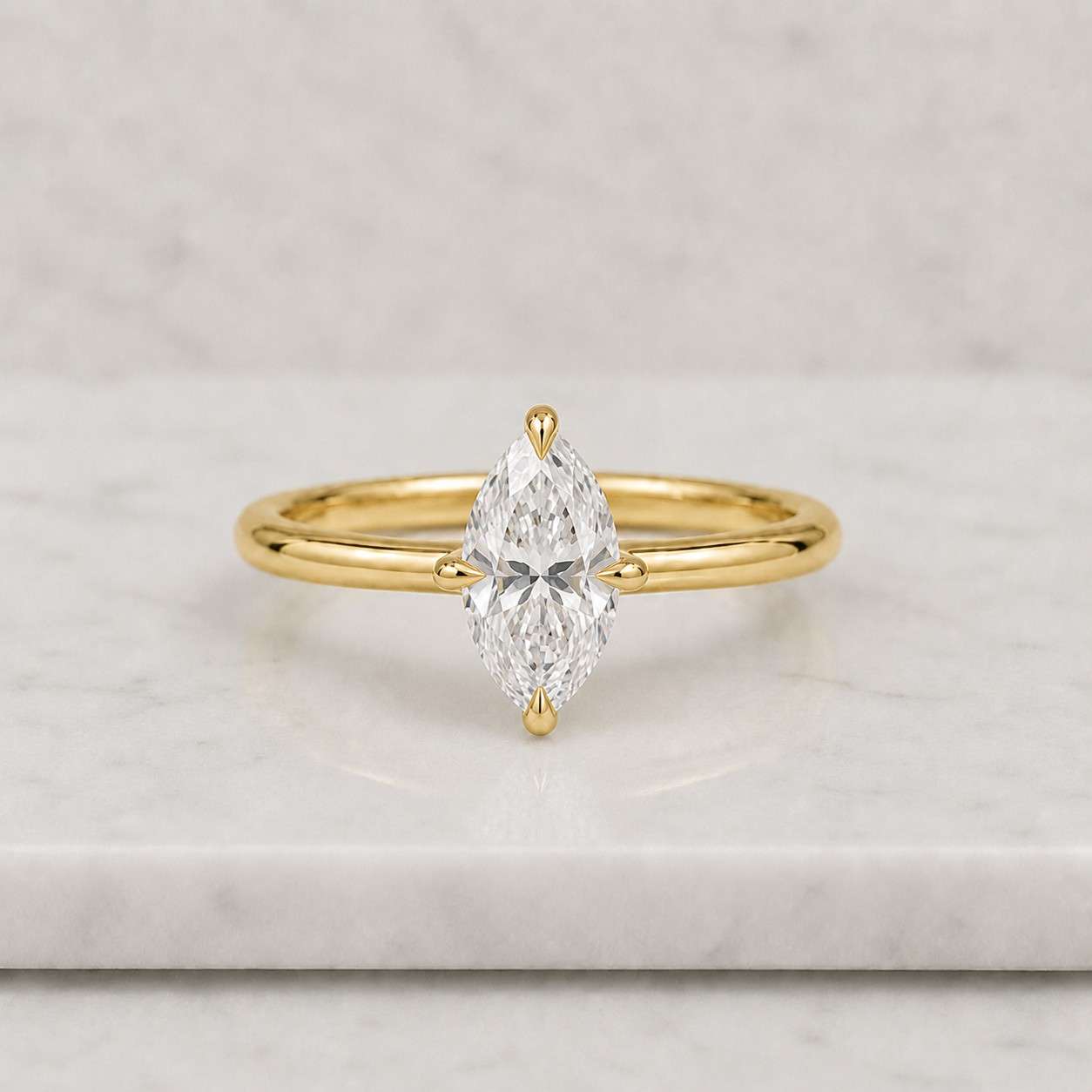 marquise cut moissanite engagement ring solitaire marquise lab grown diamond ring 14k solid gold ring classic gift for her anniversary ring