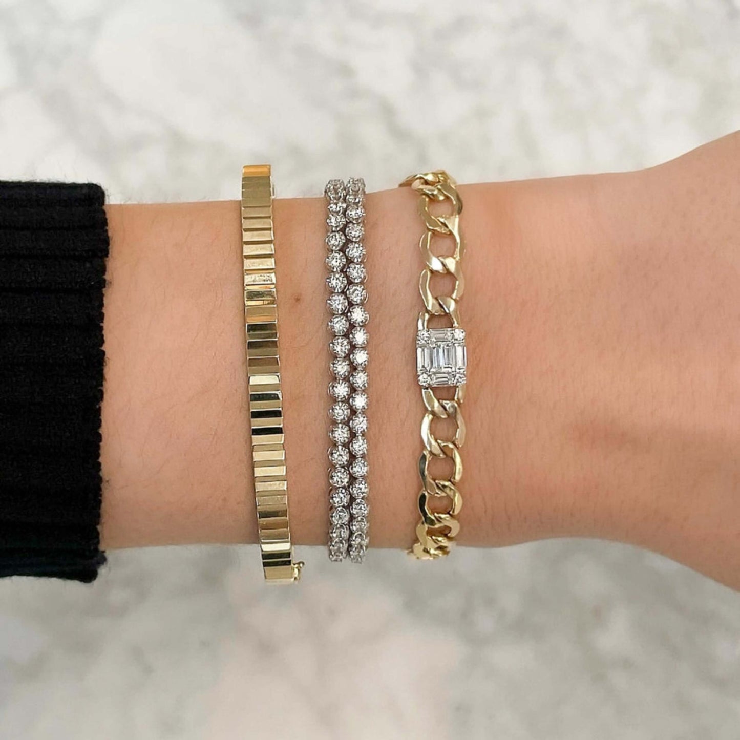 10k Solid Gold Bangle, Minimalist Jewelry