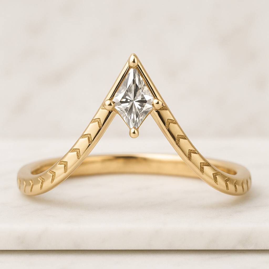 14k Gold Kite Cut Salt and Pepper Diamond Engagement Ring Diamond Promise Ring Anniversary Gift For Her