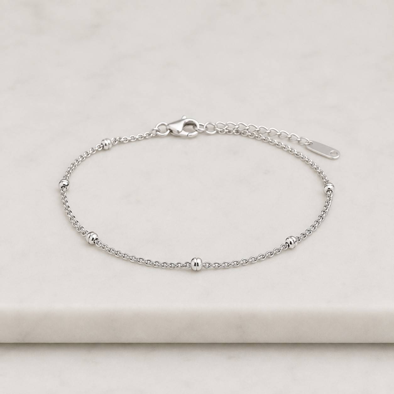 14k gold dainty paperclip chain bracelet, minimalist everyday jewelry