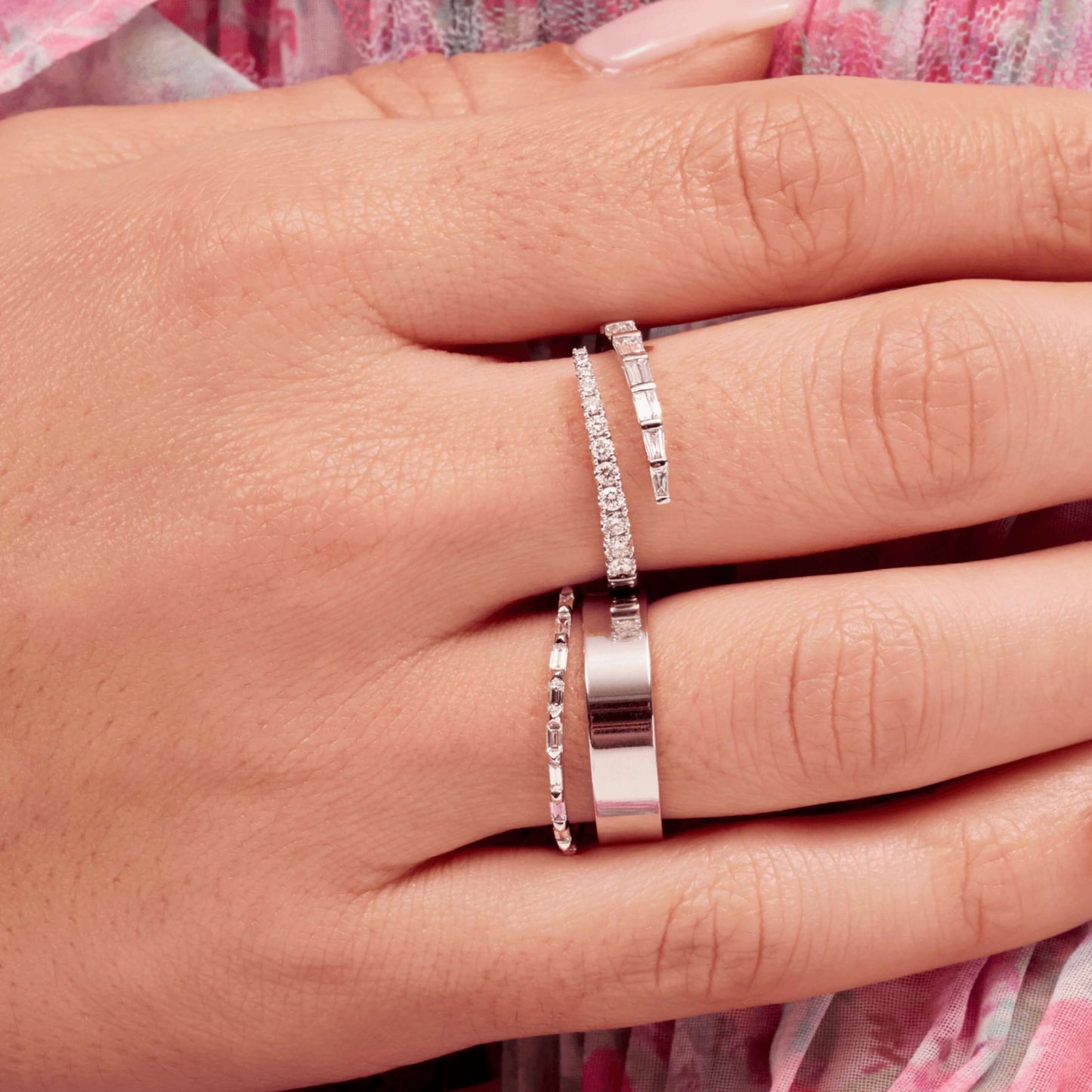 14k Solid Gold Ring Lab Diamond