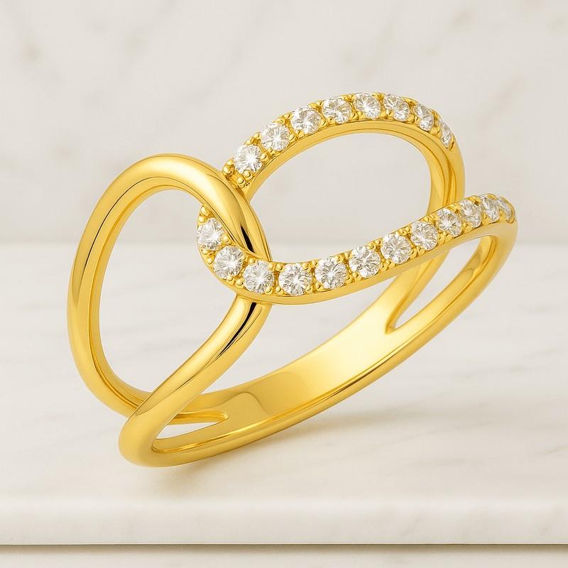 14k solid gold twisted eternity wedding band pave diamond braided ring for women stackable unique gold jewelry gift for her