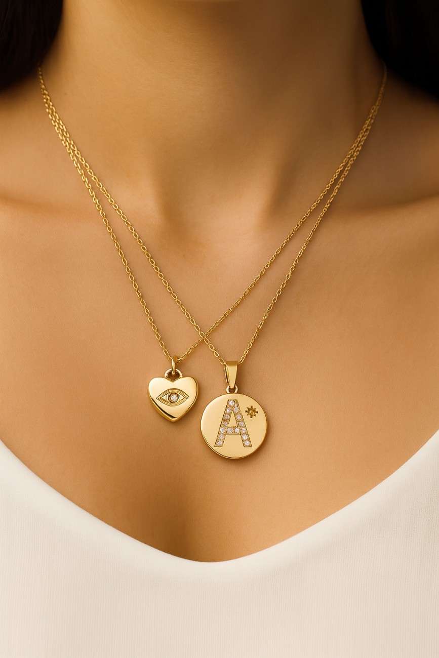 18K Gold Filled Heart Locket Intricate Detailed Pendant