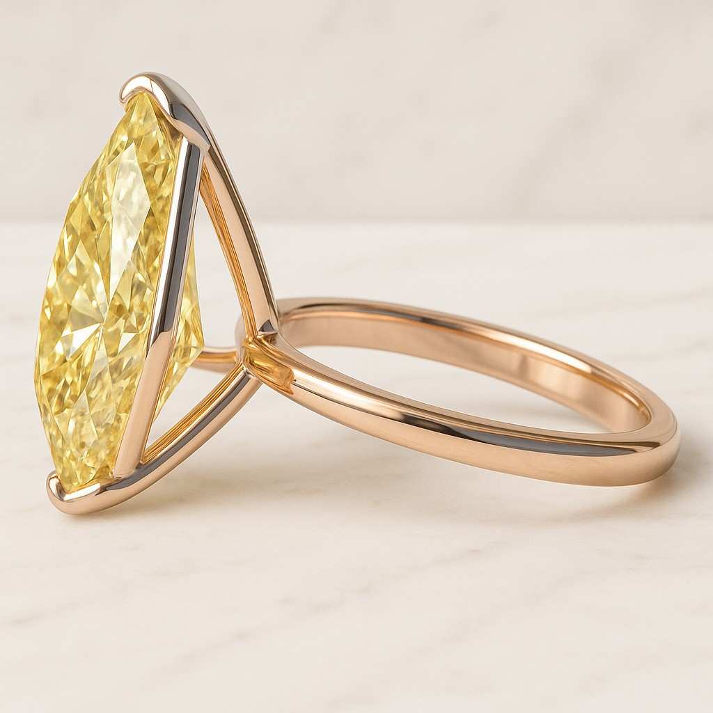 2.00Ct Pear Cut Lab Grown Diamond or Moissanite Engagement Ring