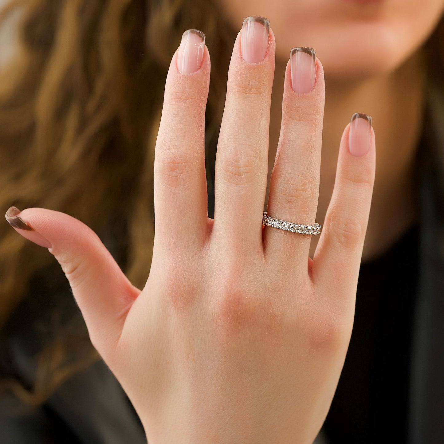 3MM Round Diamond Wedding Band