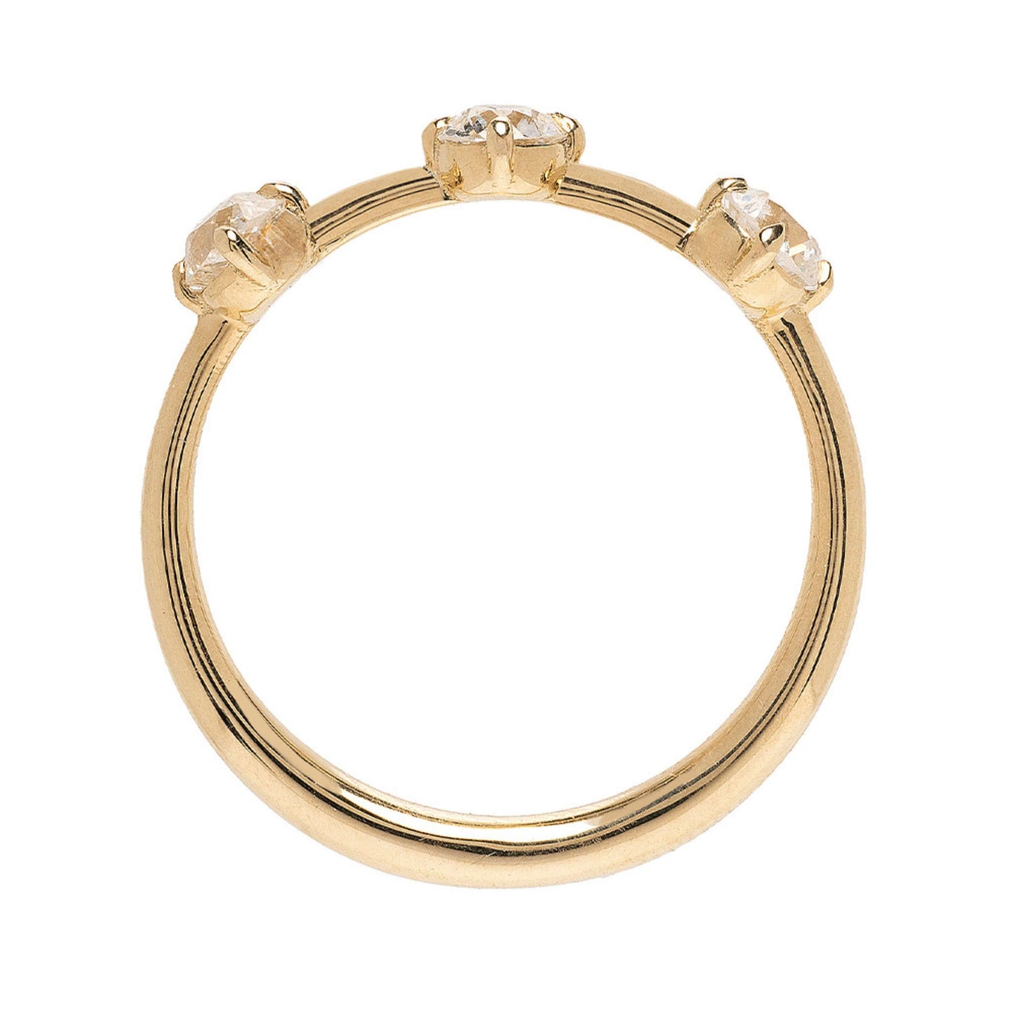 3 Stone Diamond Wedding Band For Someone