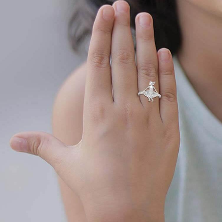 Barbie Doll-Inspired Round Cut Diamond Ring For Baby