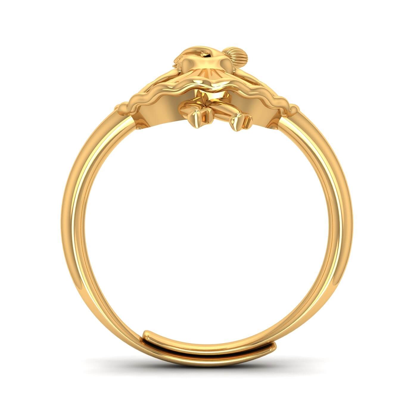 Barbie Doll-Inspired Round Cut Diamond Ring for Kids