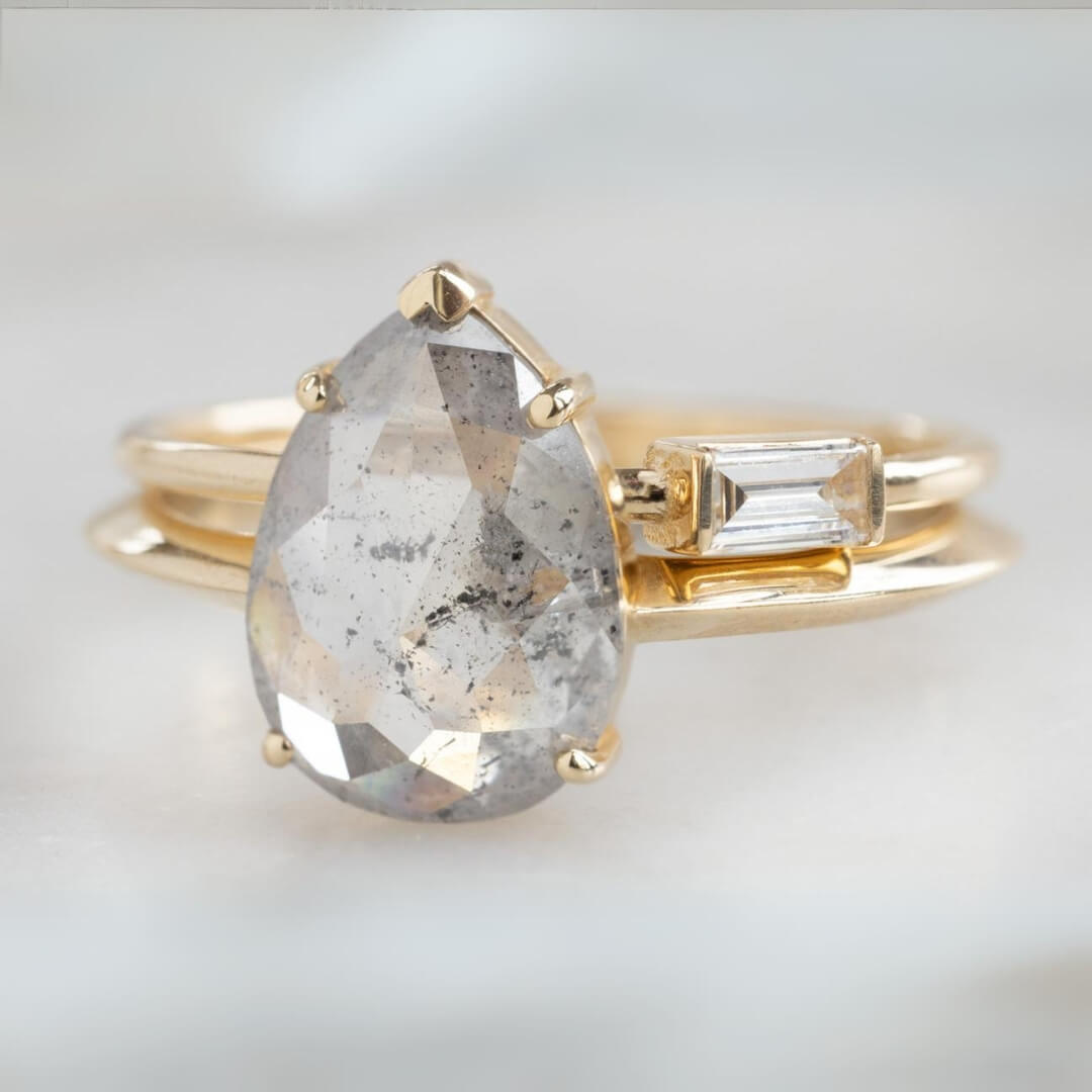 Bezel Set Baguette Cut Ring