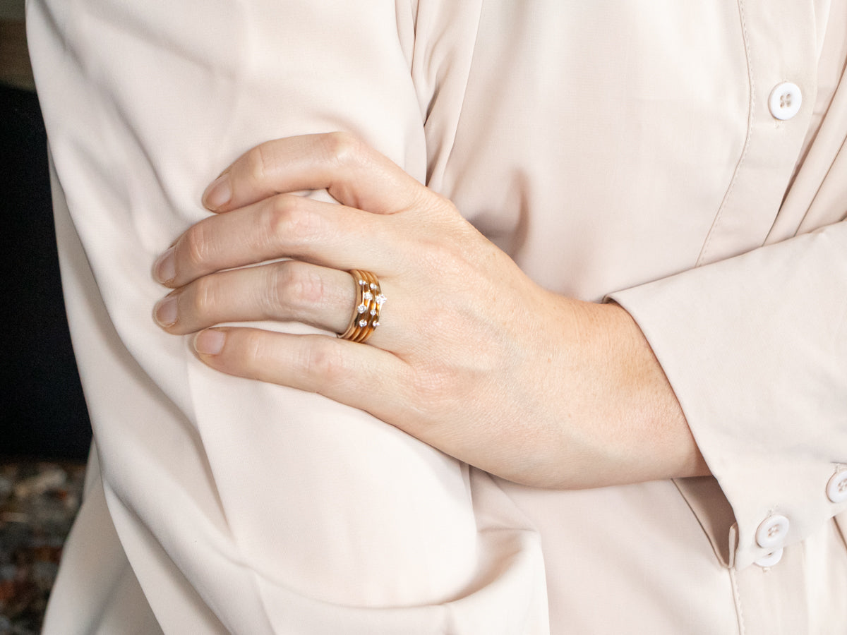 Bezel Set Gift For Her Solitaire Ring