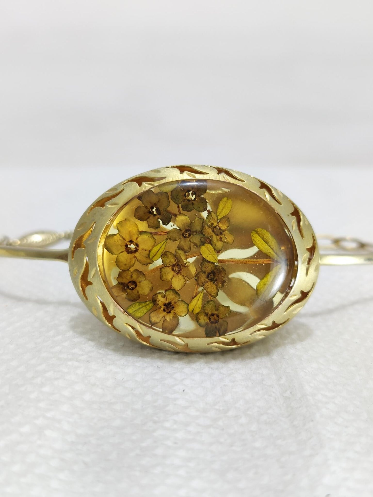 Bracelet Made Of Real Pressed Flowers