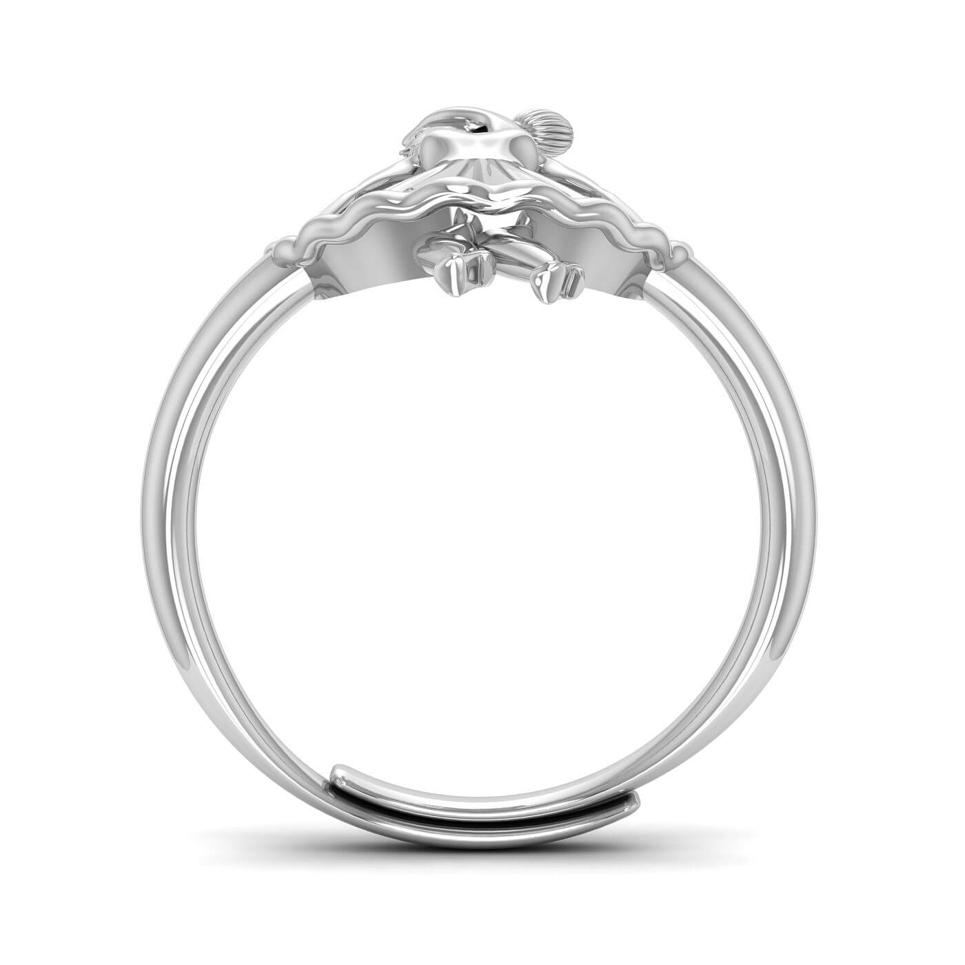 Charming Round Cut Diamond Ring for Kids