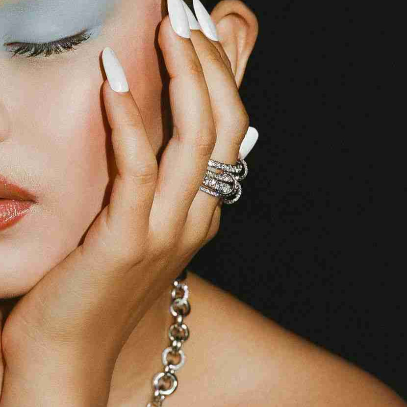 Chunky Gold Connector Ring