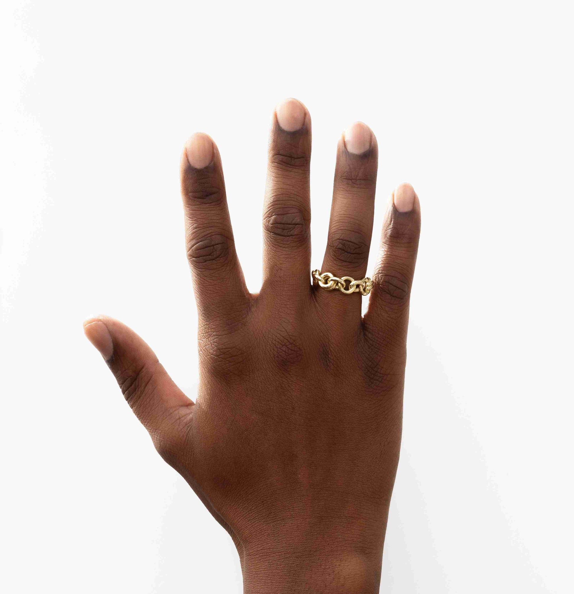 Circle Chain Gold Band