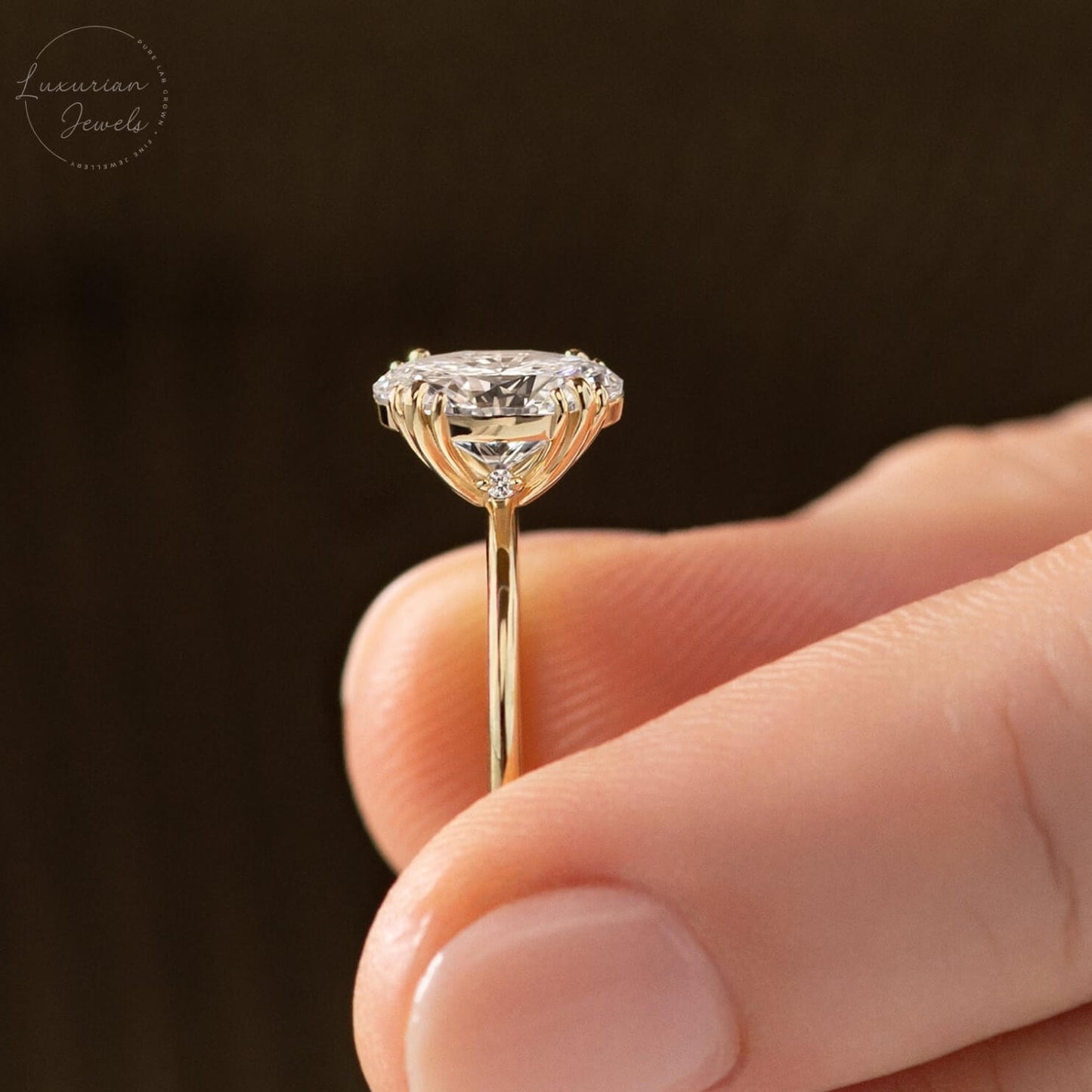Classic Solitaire One Diamond Promise Ring For Her