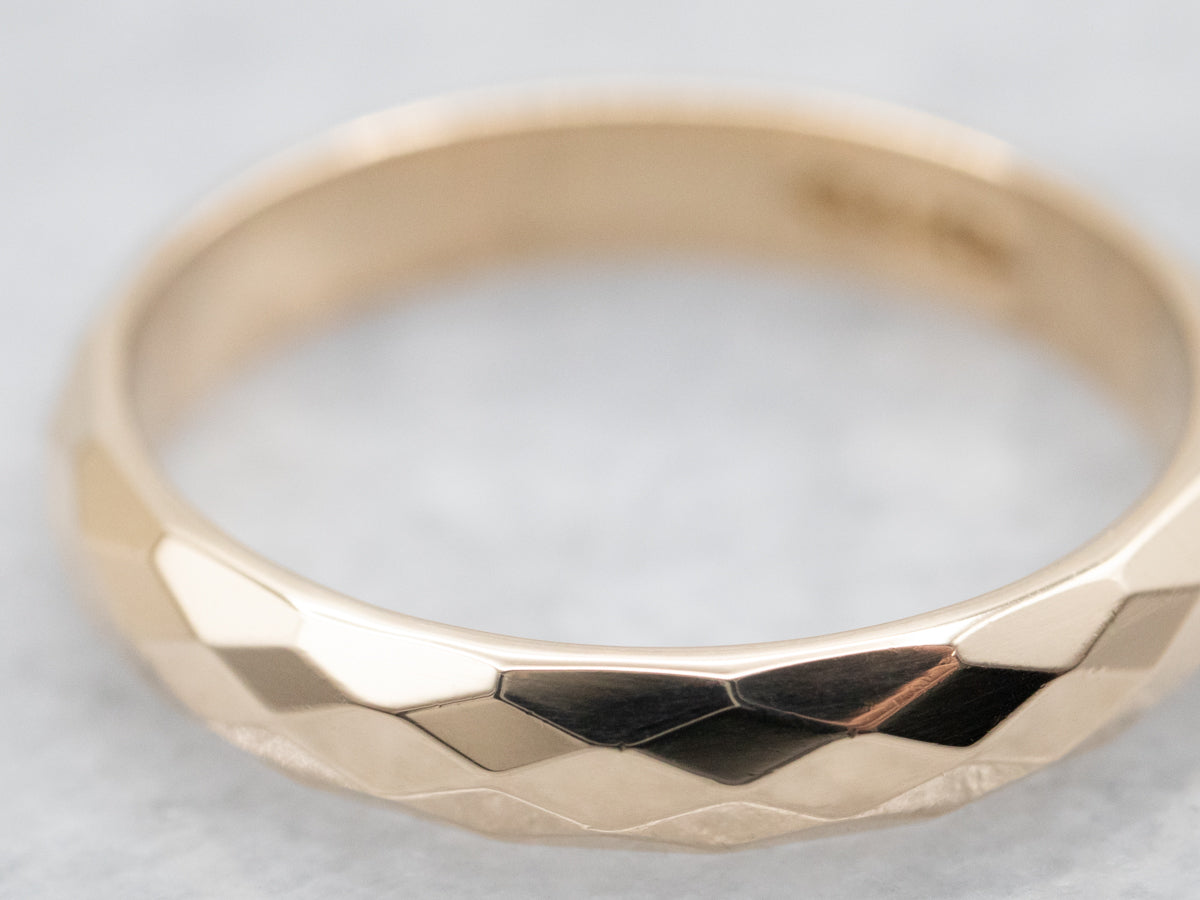 Colorless Moissanite Past Present Future Ring