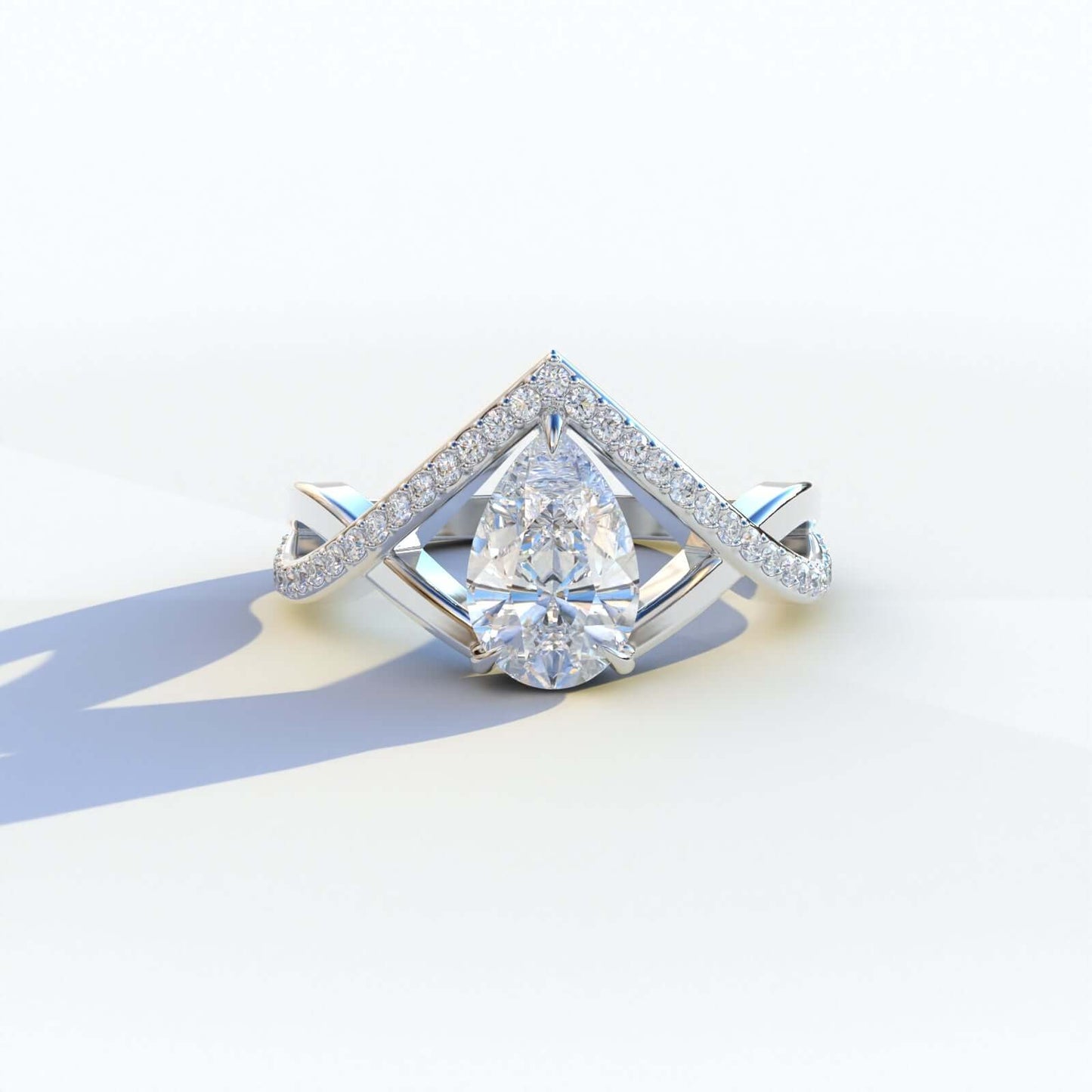 Crossover Unique Diamond Ring