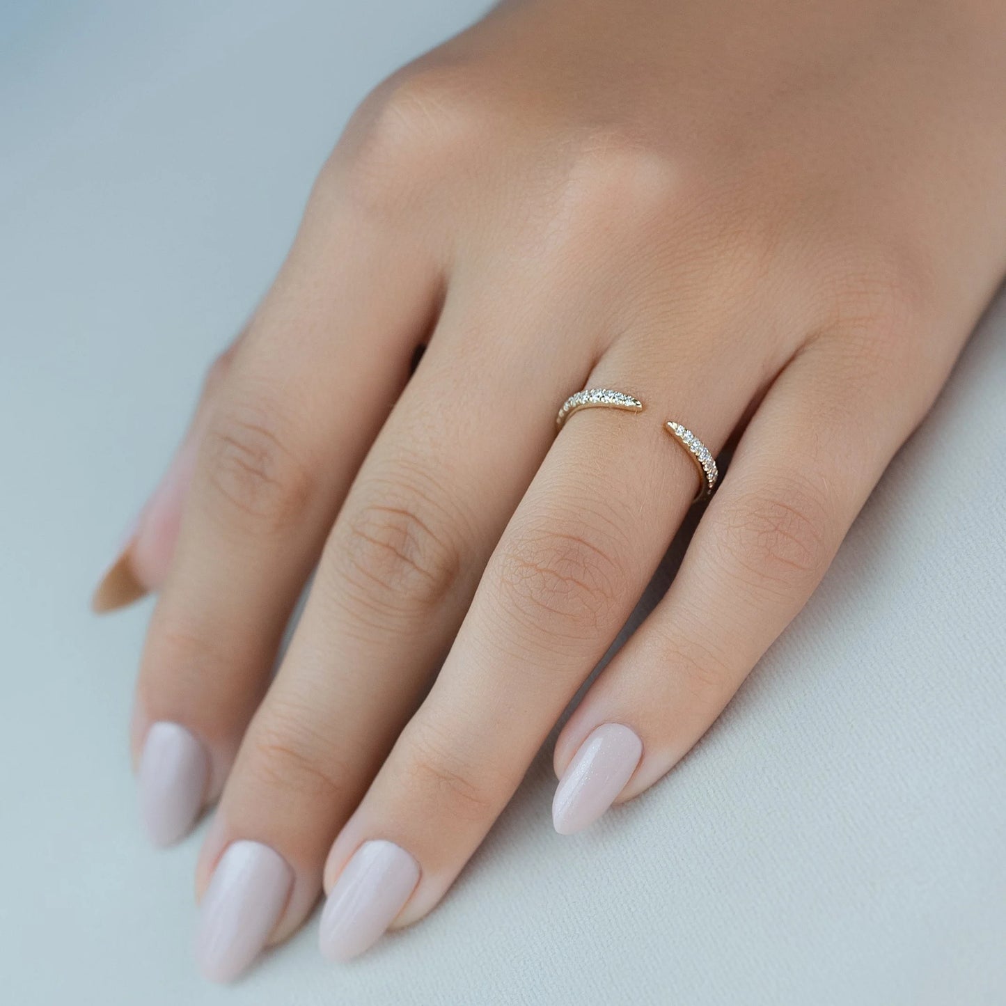 Cuff Stackable Band For Daughter Ring