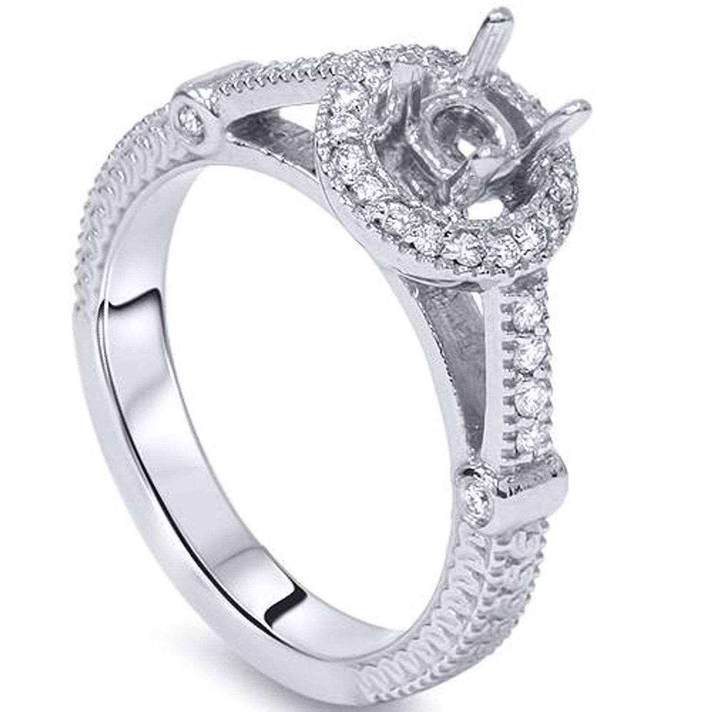 Custom Semi Mount Diamond Ring
