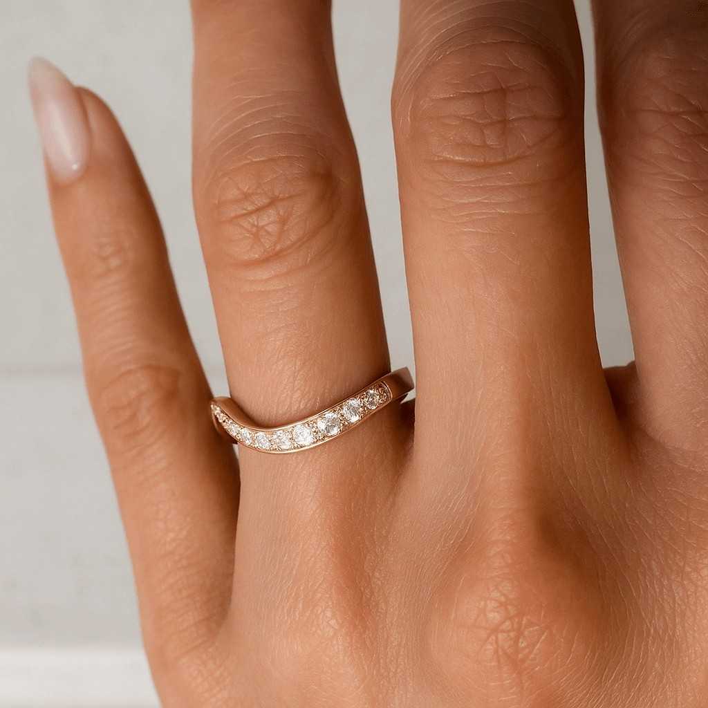 Dainty 14k gold cluster promise ring for her, Unique minimalist cluster engagement ring, Heart beat ring, Unique women statement ring gold