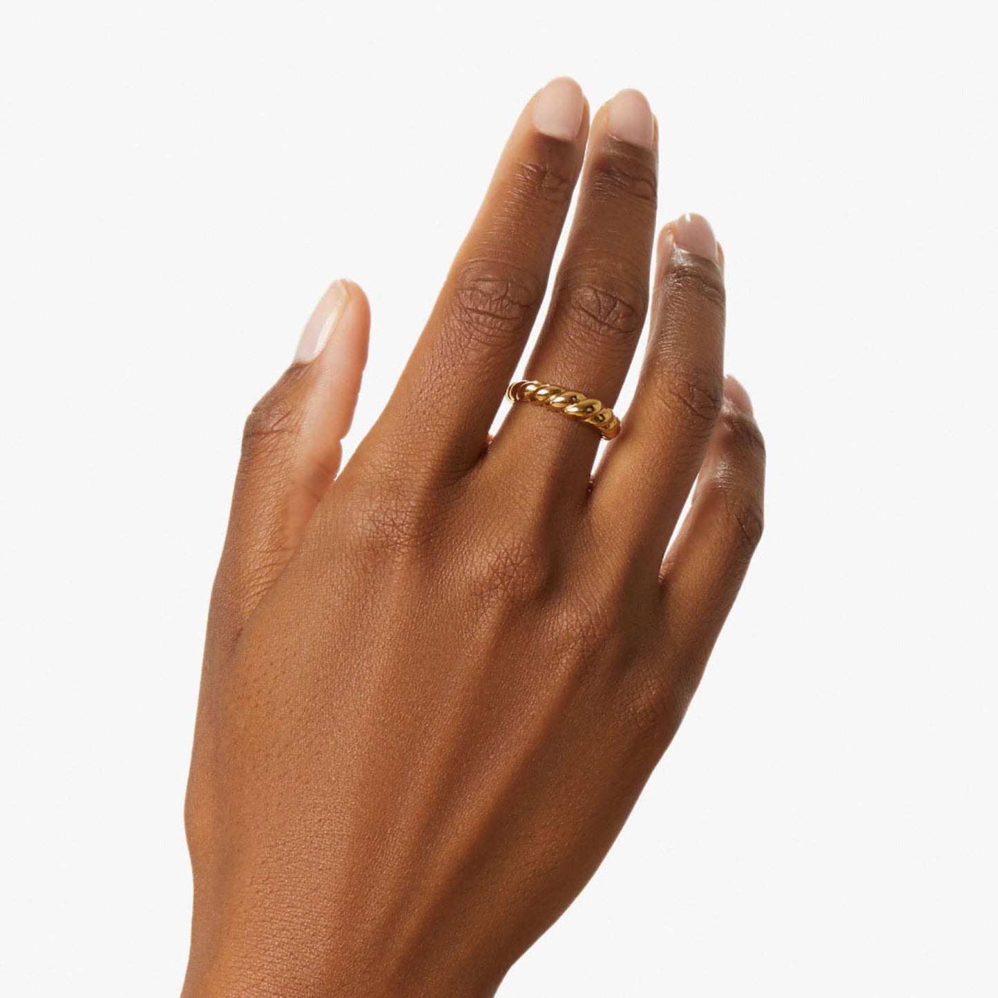 Diamond Full Eternity Band 18k Gold Minimalist Ring
