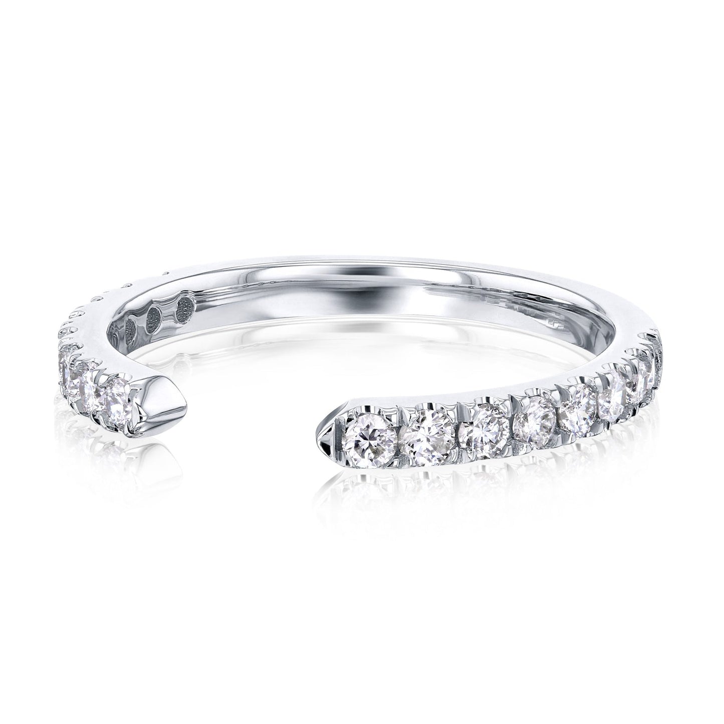 Diamond Layering Open Ring Gift