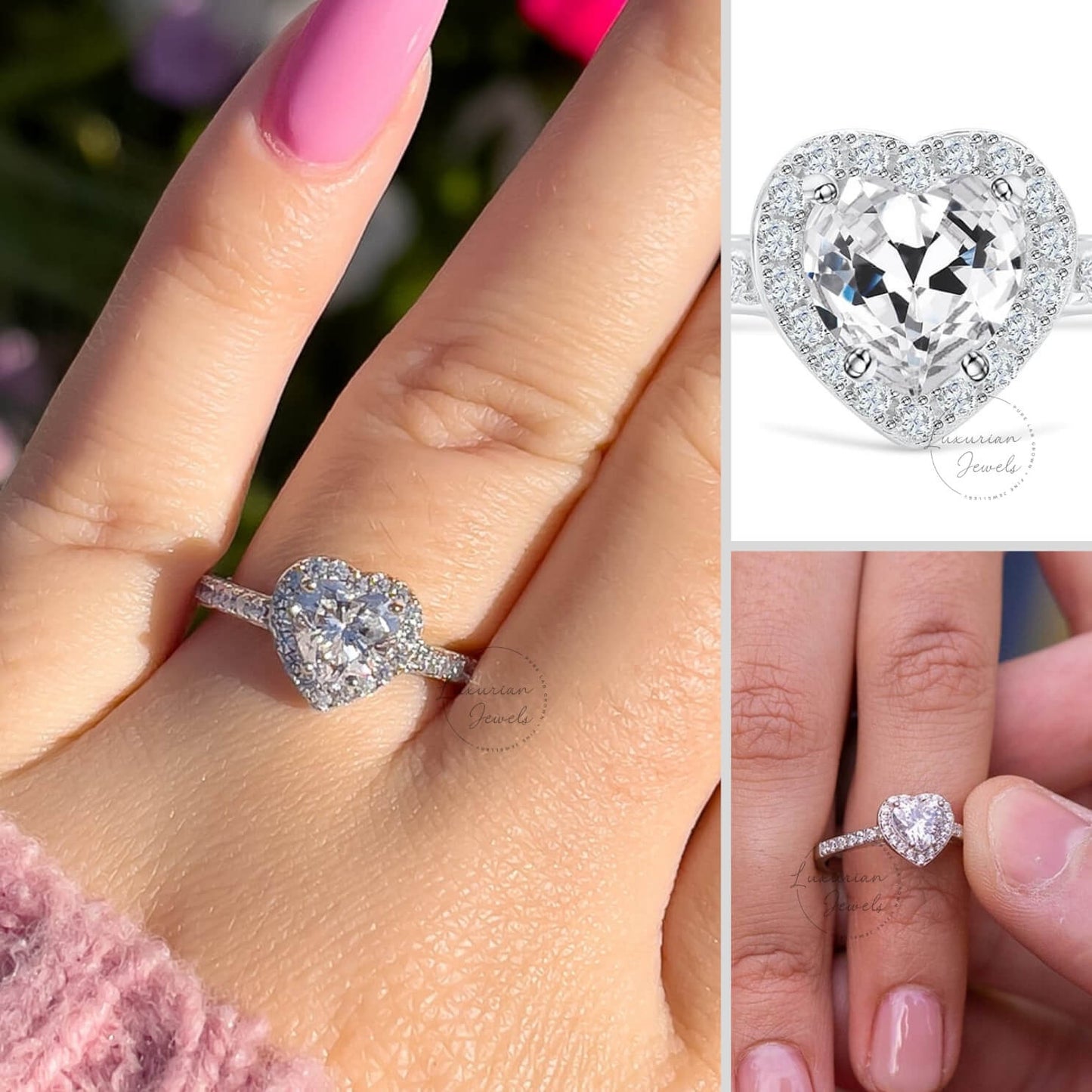 Diamond Ring For Her, Cluster Diamond Ring