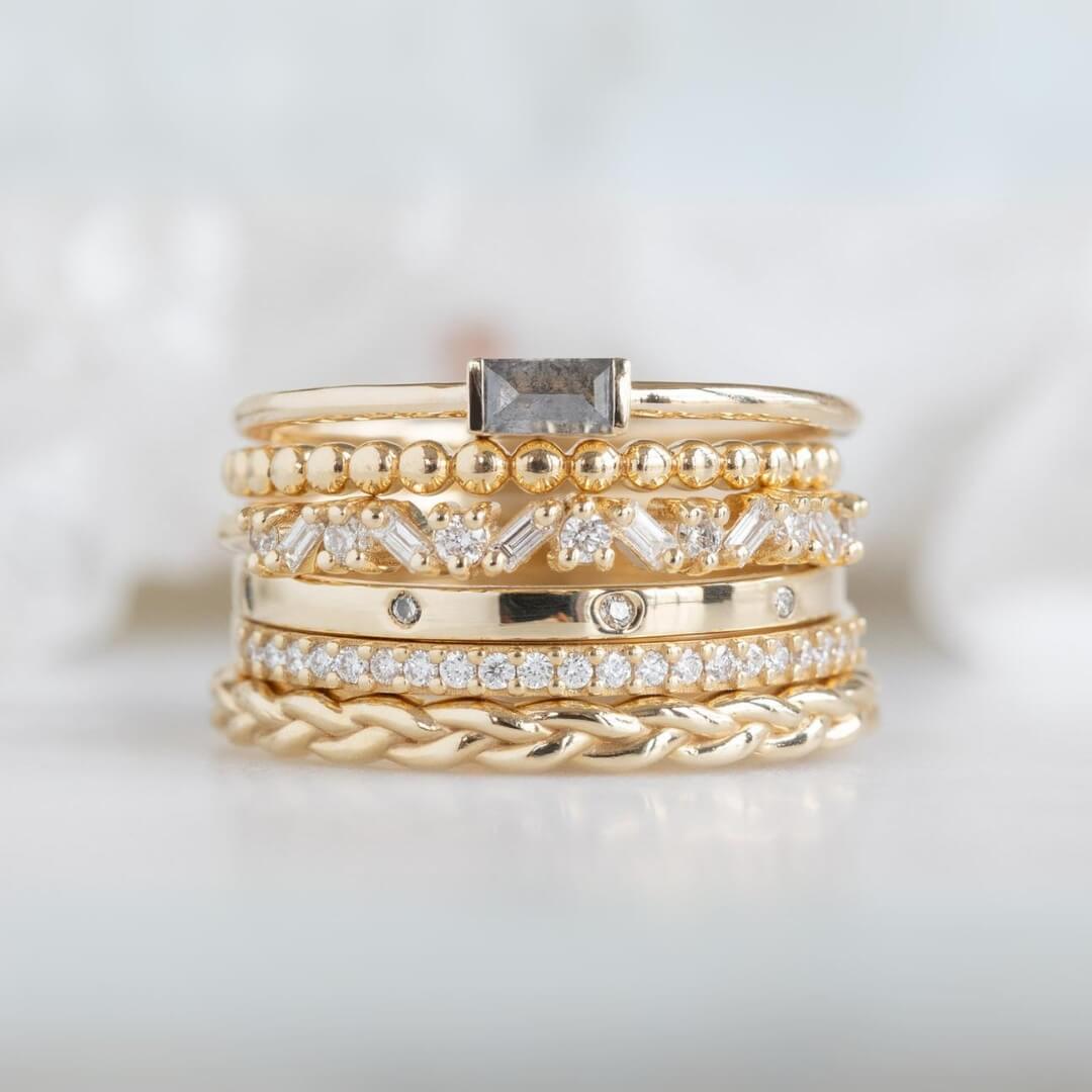 East To West Diamond Ring