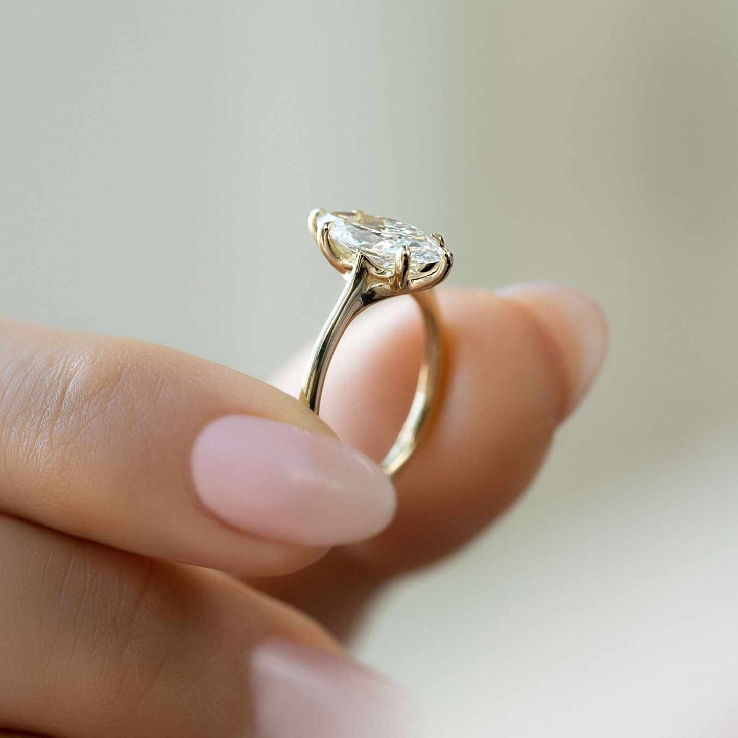 Elegant Marquise Solitaire Ring