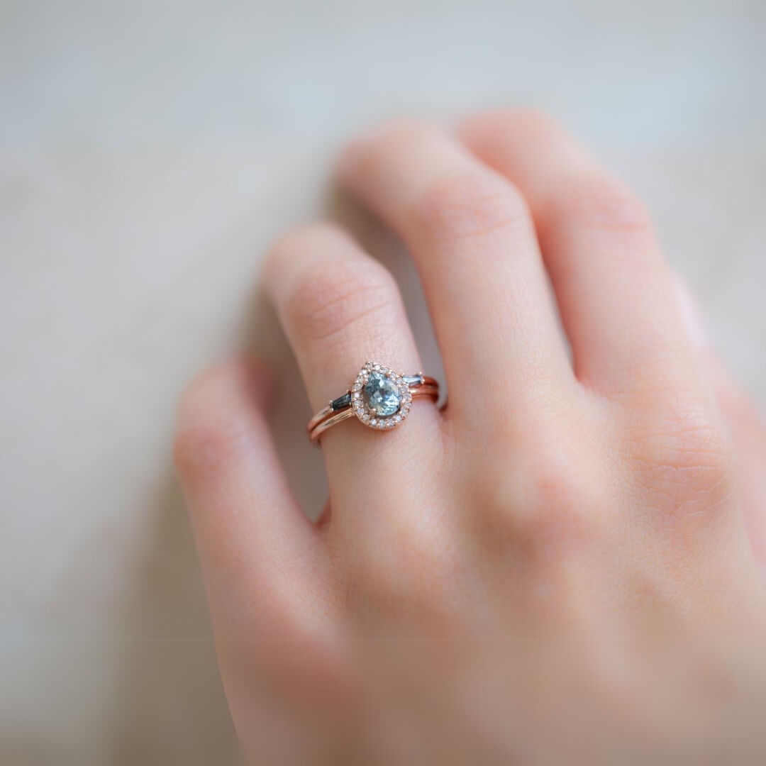 Engagement Ring, Stack Perfect for Stacking Solid Gold