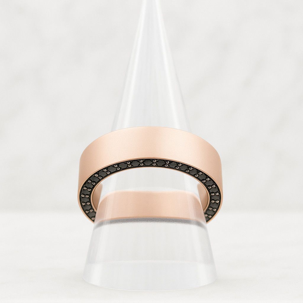 Eternity Lab Grown Diamond Band Round Cut Diamonds Ring 14k Gold Half Eternity Matching Band