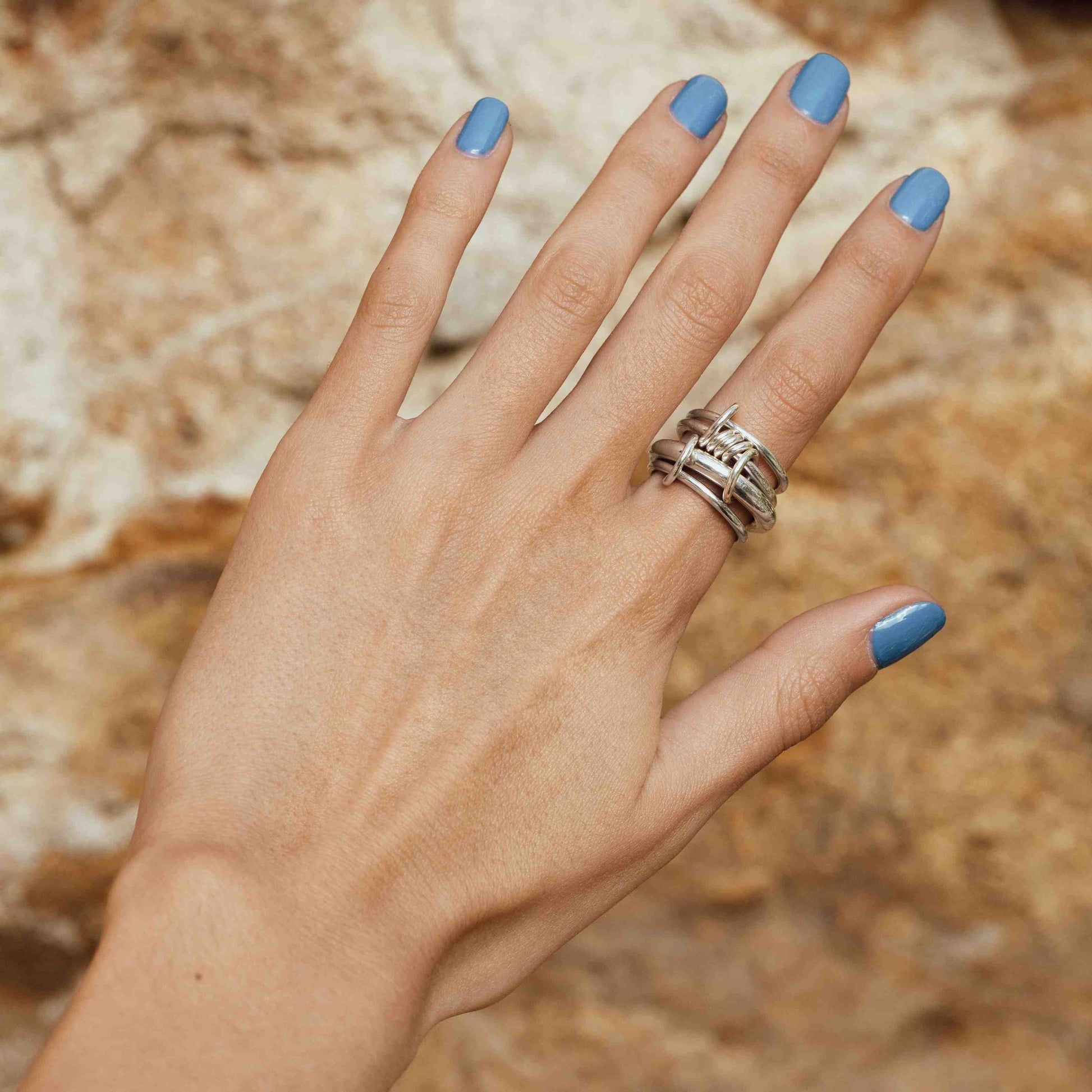 Gold and Silver Statement Ring