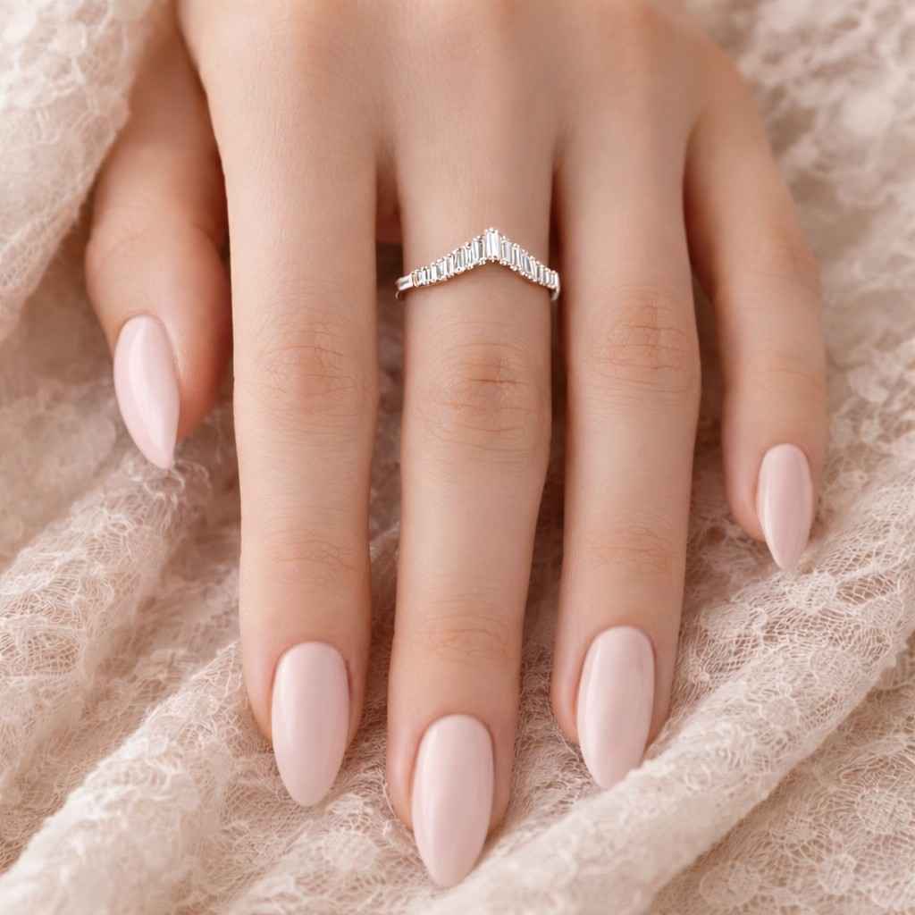 graduate diamond wedding band