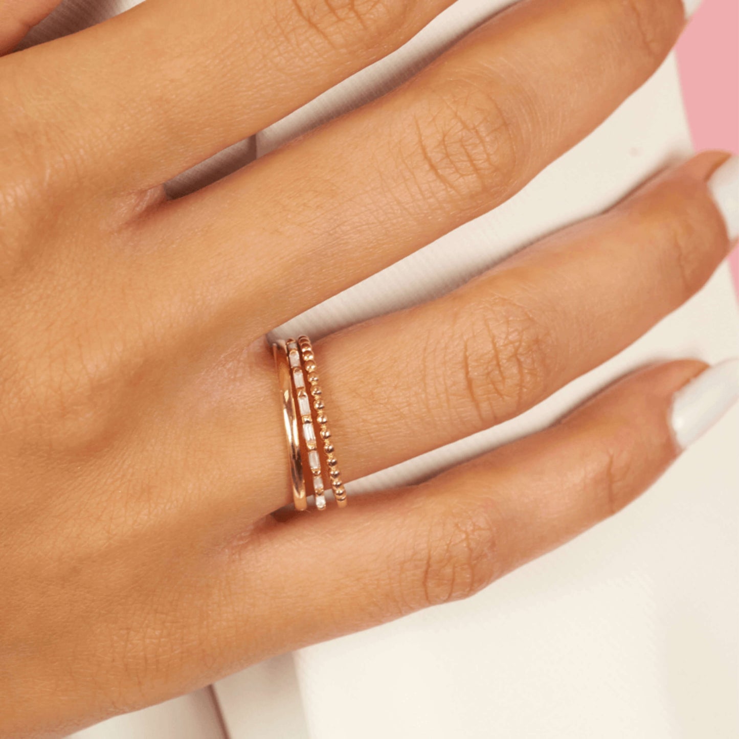 Graduating Diamond Cuff Ring