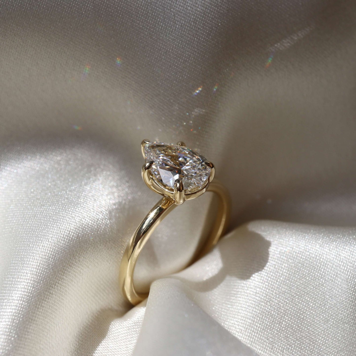 Half Bezel Set Anniversary Gift For Her