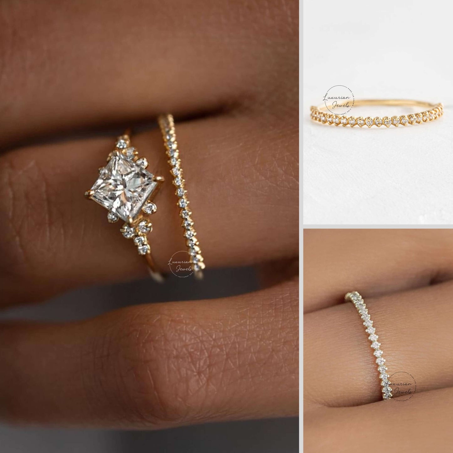 Half Eternity Ring, Wedding Band for Women