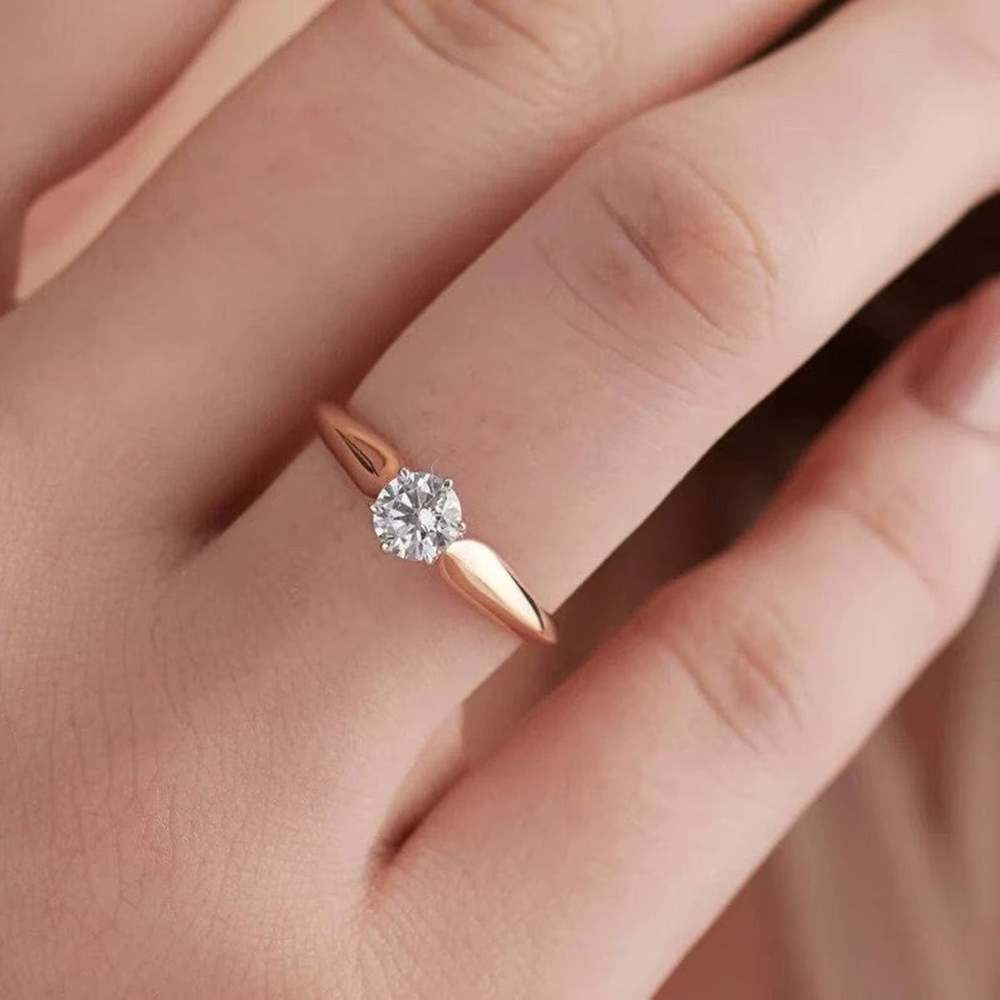 Hidden Halo Engagement Ring