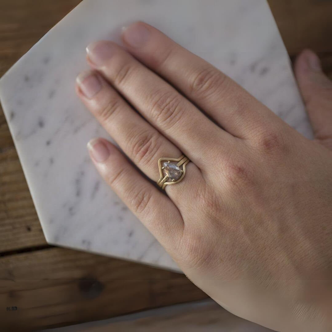 Crown Band Infinity Heart Cubic Zirconia Ring
