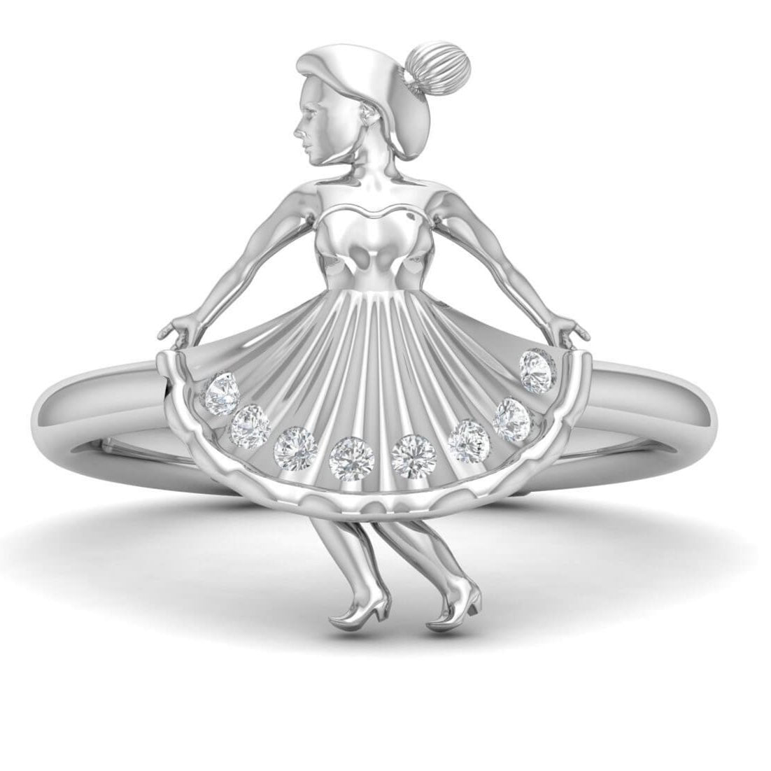Kids Ring with a Dazzling Round Diamond