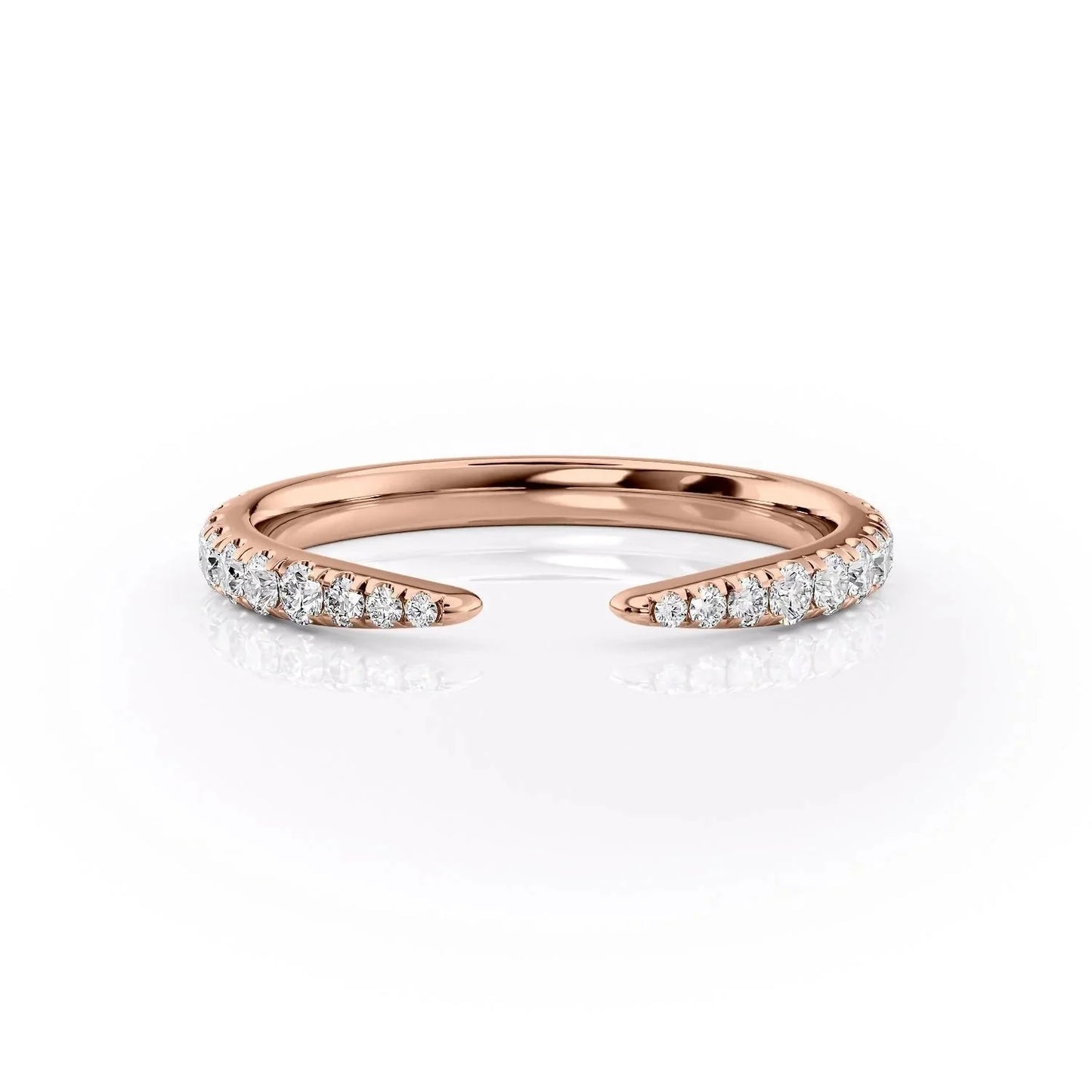 Lab Diamond Open Wedding Band