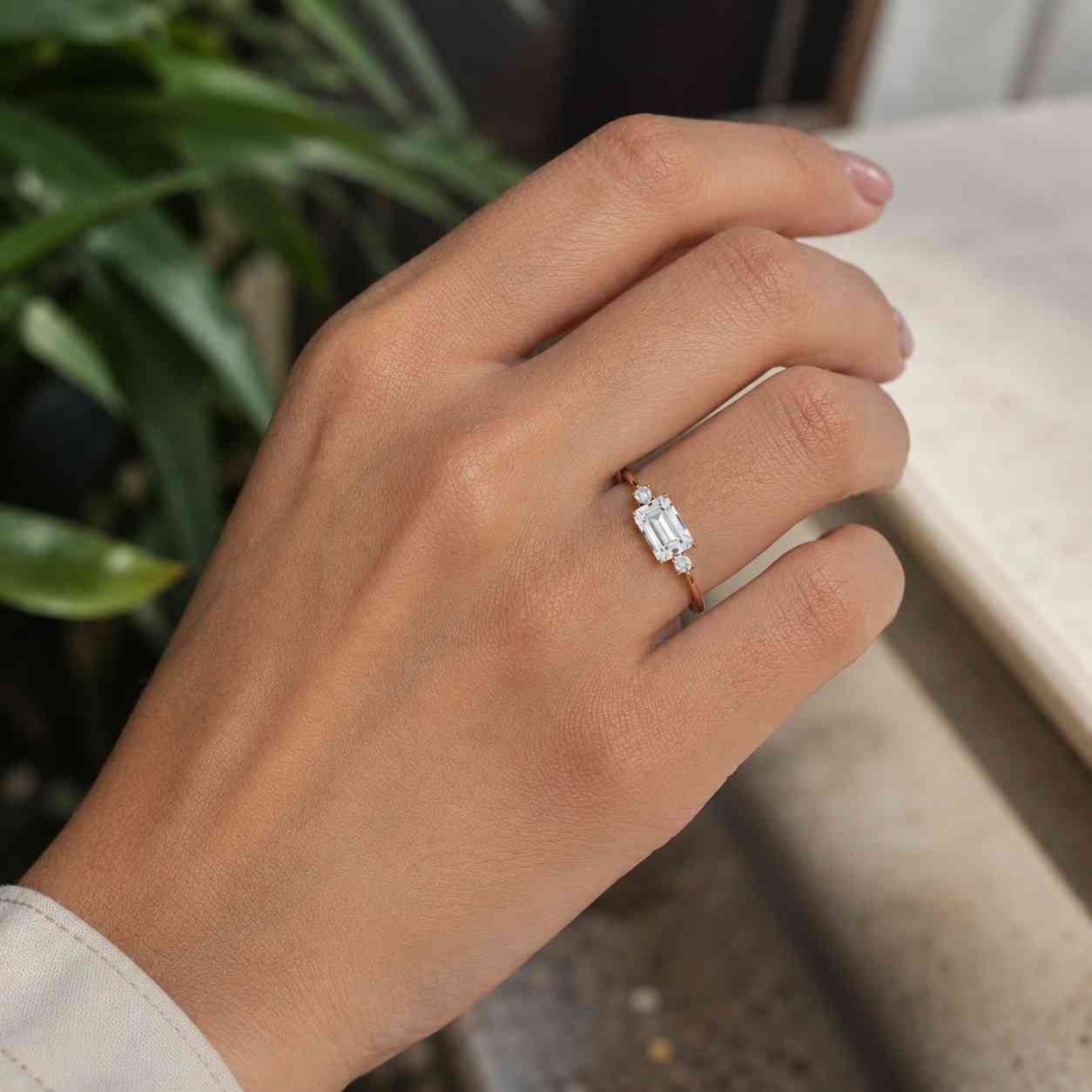 lab grown diamond anniversary ring, perfect gift