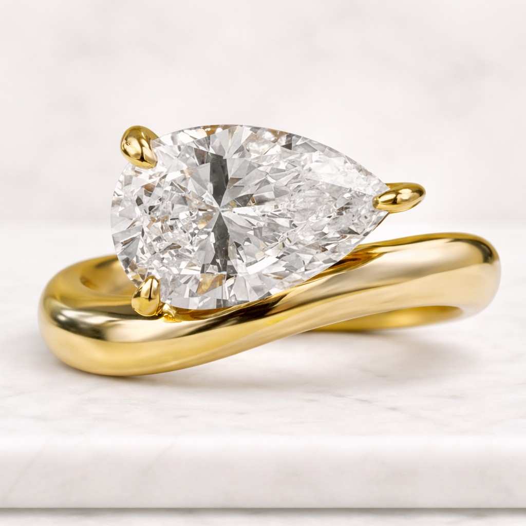 lab grown diamond engagement ring