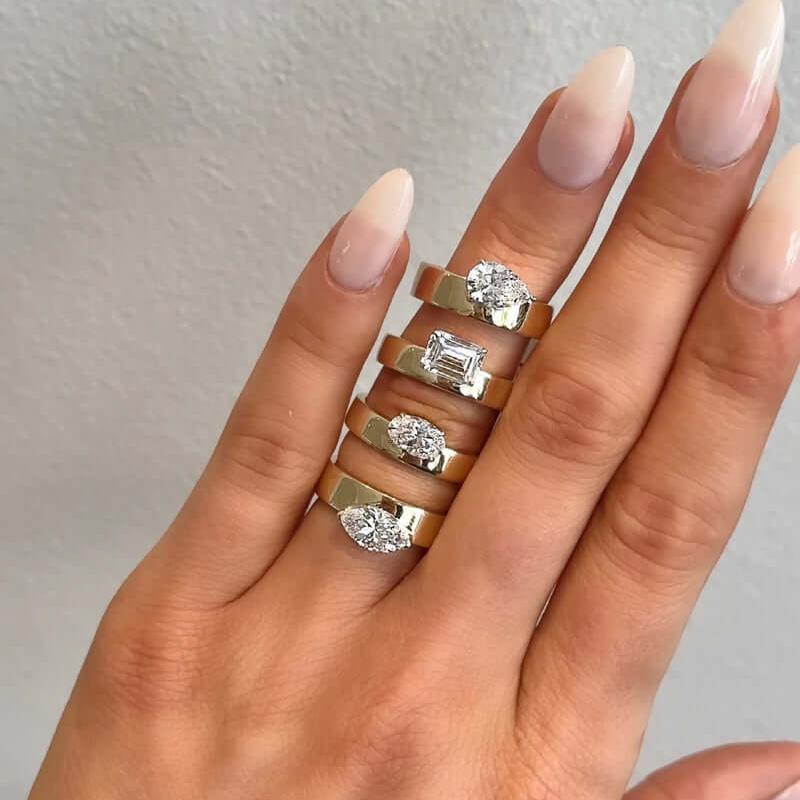 lab grown diamond ring for women
