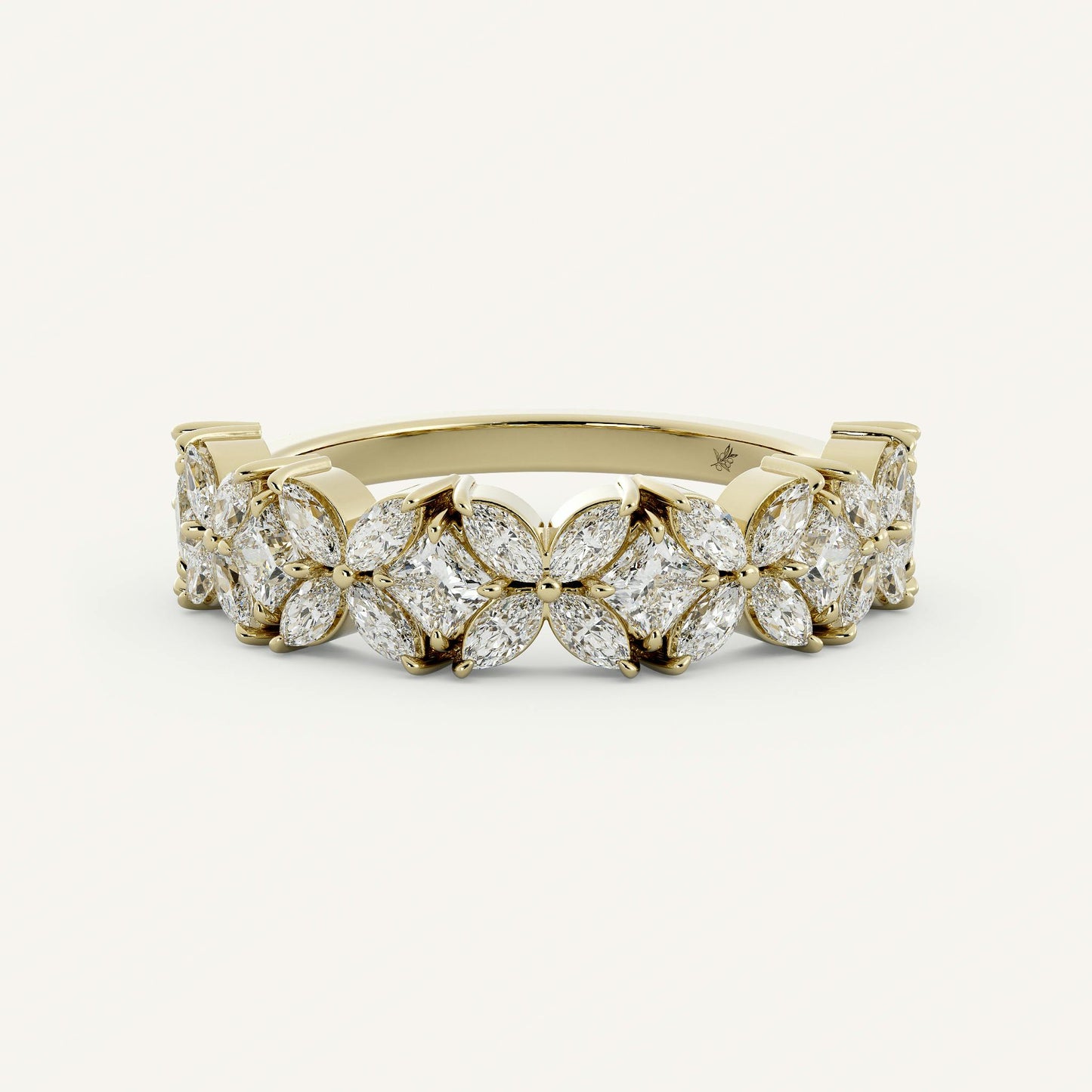 Marquise And Princess Cut Moissanite Diamond Wedding Band For Women