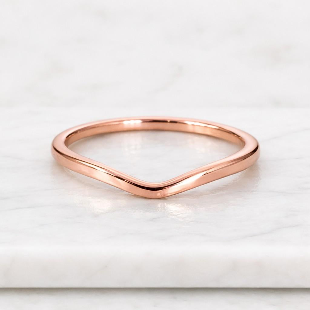 minimalist custom open gap band ring for her women cuff stackable band