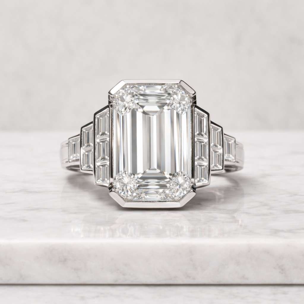 modern diamond band
