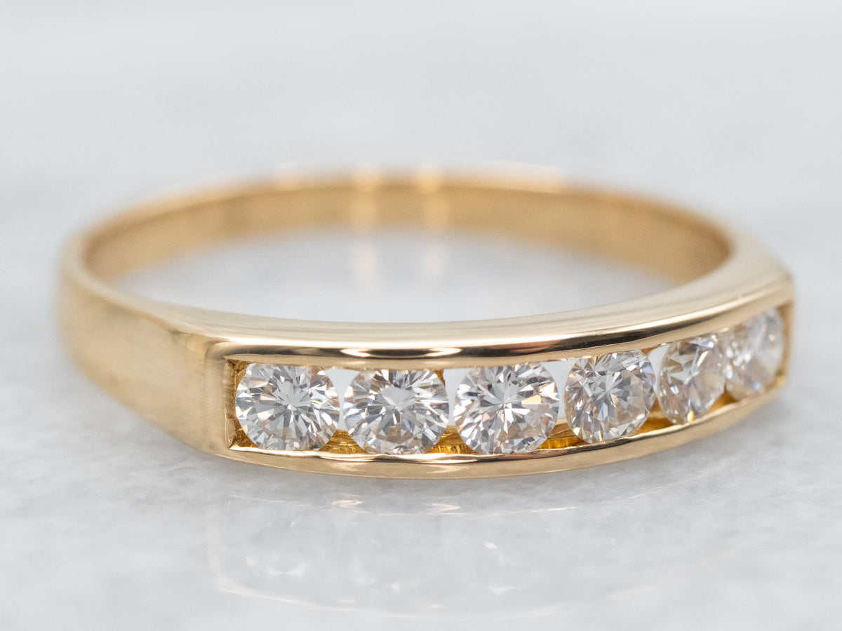 Moissanite_Diamond_Band