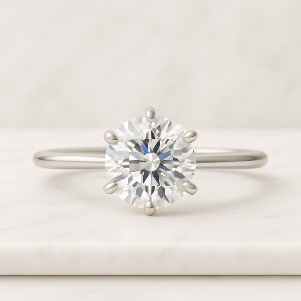 Moissanite Engagement Ring