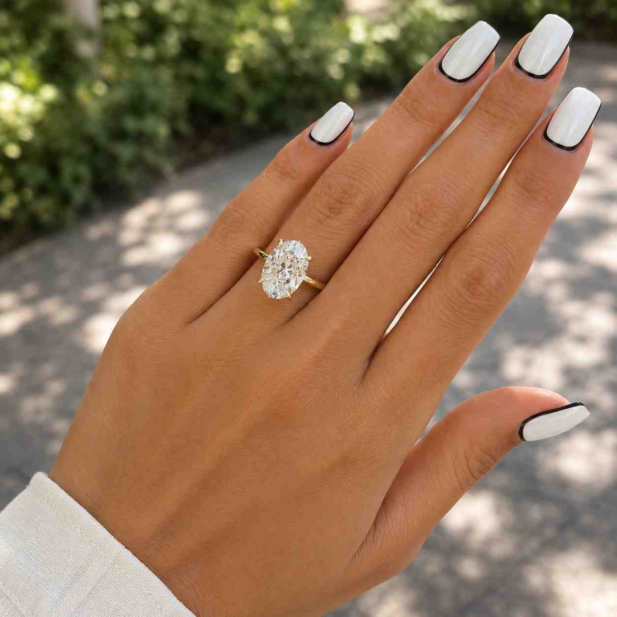 14k solid gold oval cut lab diamond engagement ring / igi certified f vs1 diamond solitaire ring / unique wedding band / gift for fiancee