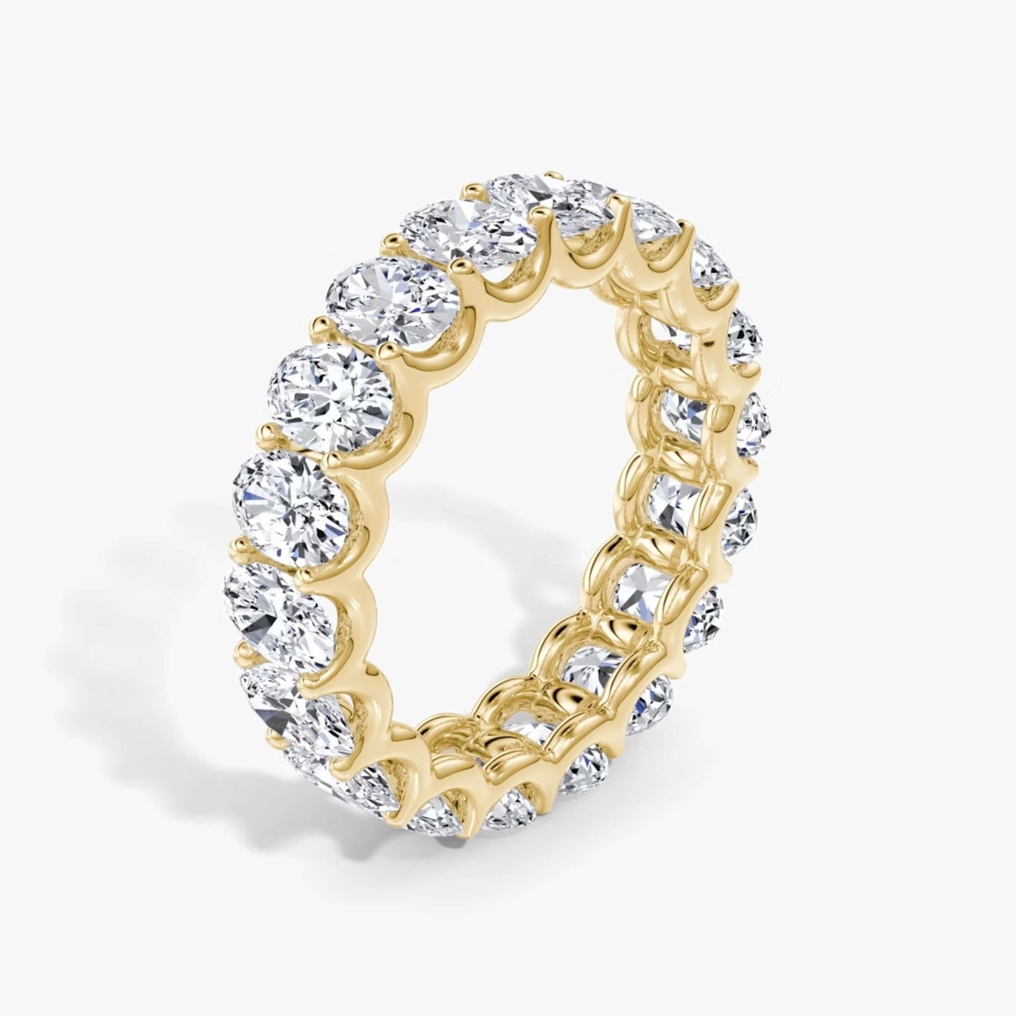 Oval Lab Created Diamond Eternity Band For Her